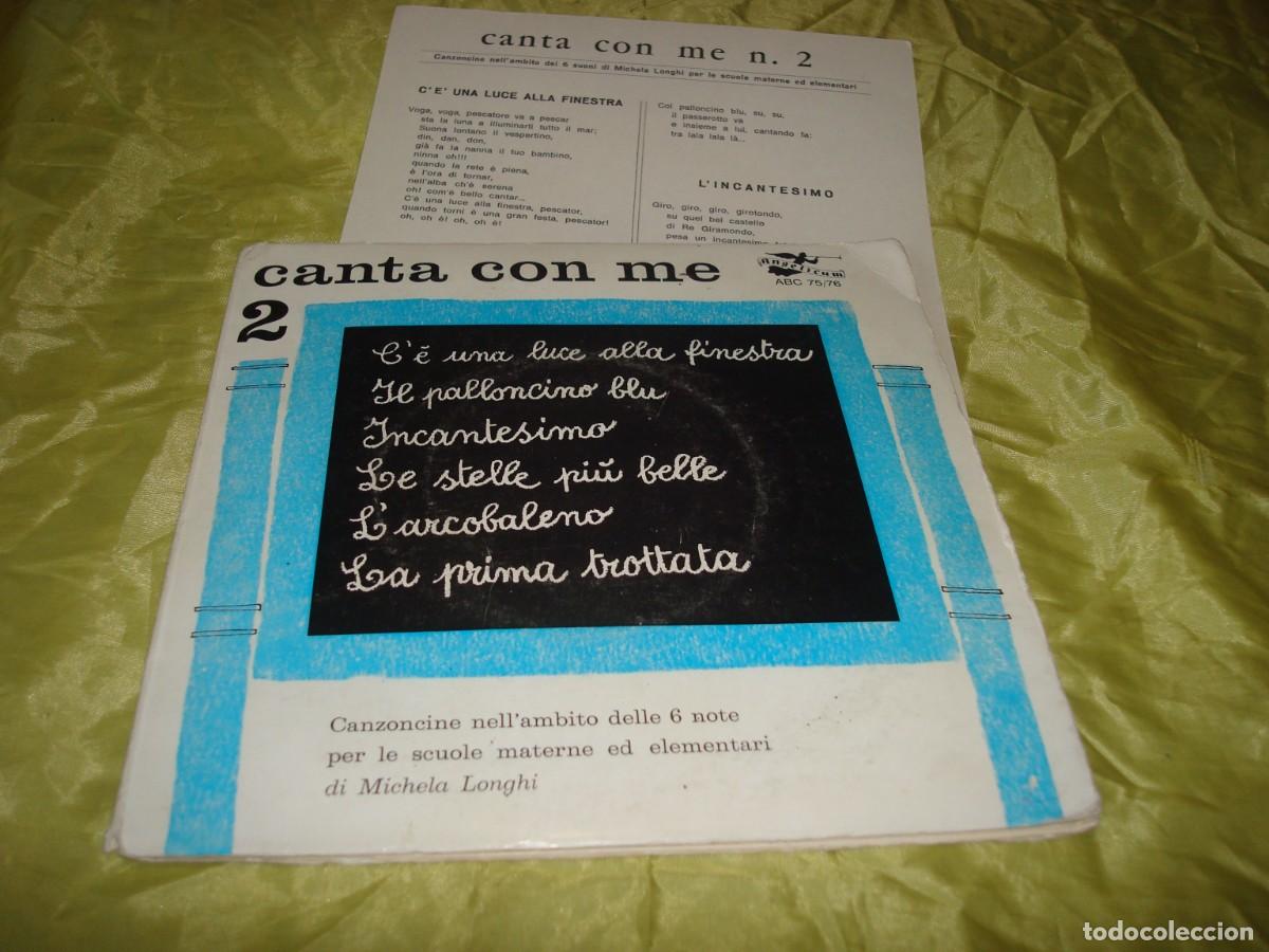 Discos de vinilo: MICHELA LONGHI. CANTA CON ME. N&ordm; 2. ANGELICUM, EDCI . ITALIA. 2 SINGLE&acute;S + INSERT
