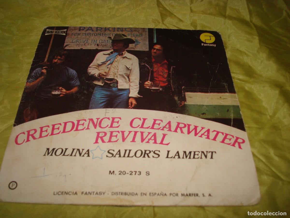 Discos de vinilo: CREEDENCE CLEARWATER REVIVAL. MOLINA / SAILOR&acute;S LAMENT. FANTASY, 1972. SPAIN