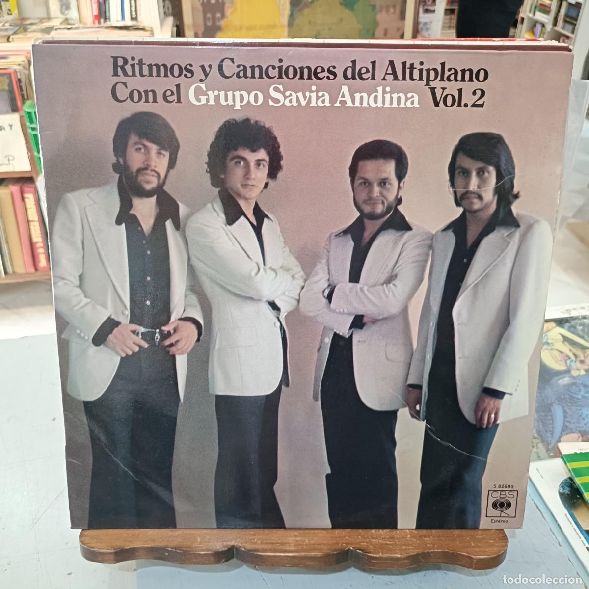 Discos de vinilo: Grupo Savia Andina - Ritmos y Canciones del Aliplano, vol. 2 - LP. sello CBS 1978