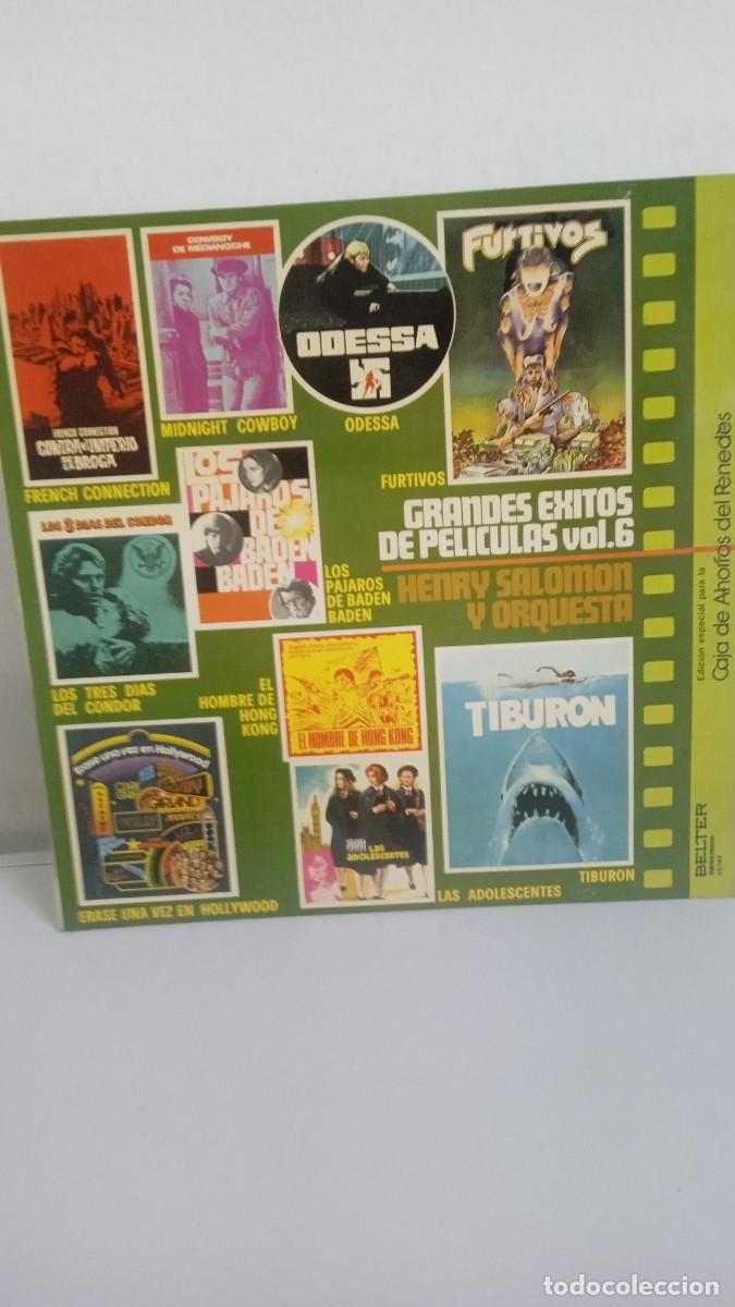 Vinyl-Schallplatten: GRANDES &Eacute;XITOS DE PEL&Iacute;CULAS Vol. 6 Henry Salomon y Orquesta