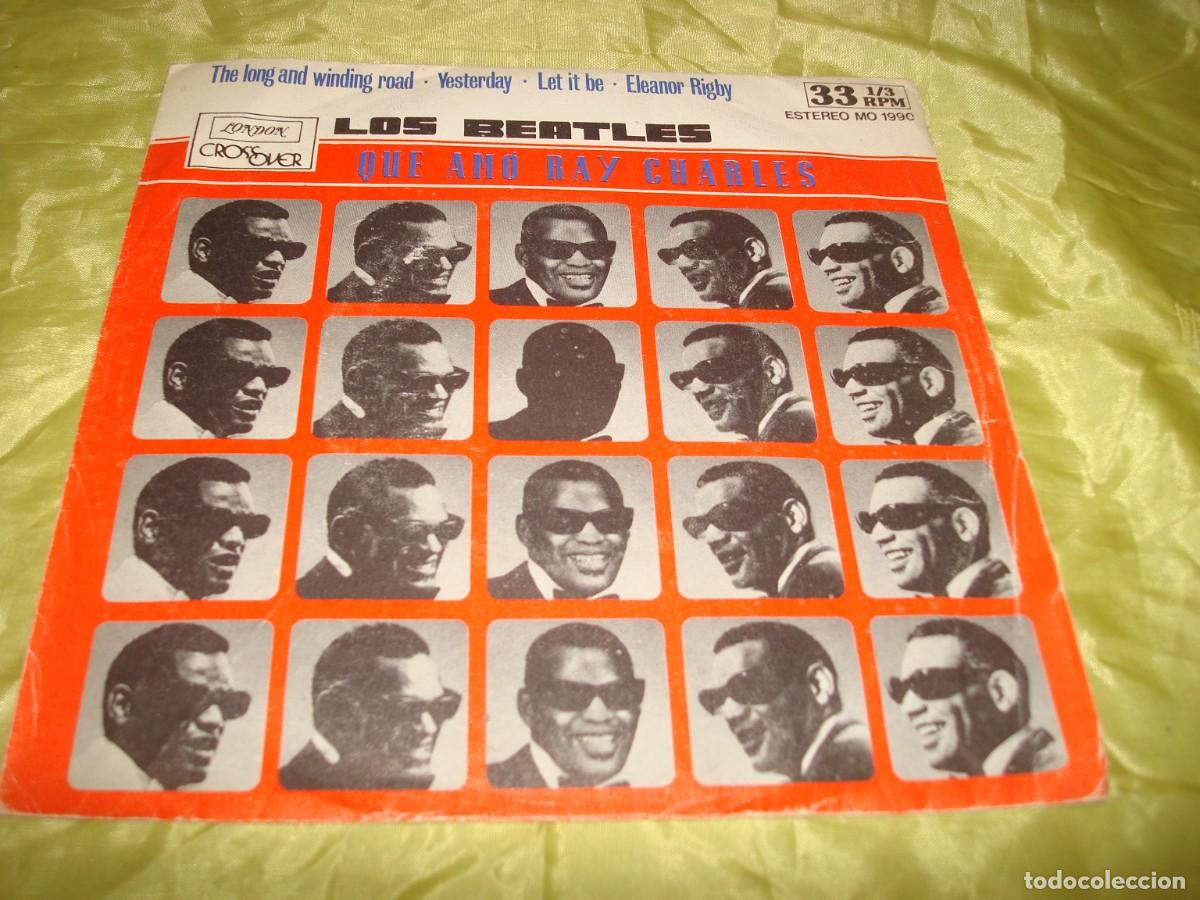 Discos de vinilo: LOS BEATLES QUE AMO RAY CHARLES. THE LONG AND WINDING ROAD + 3. EP. LONDON, 1977(#)