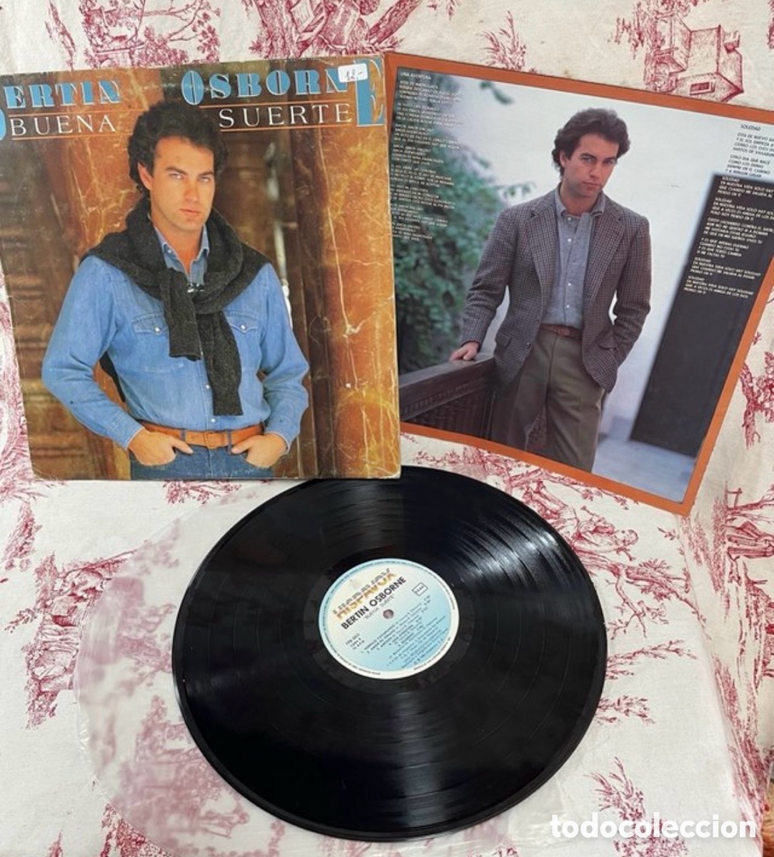 Discos de vinilo: LP Bert&iacute;n Osborne - Buena Suerte