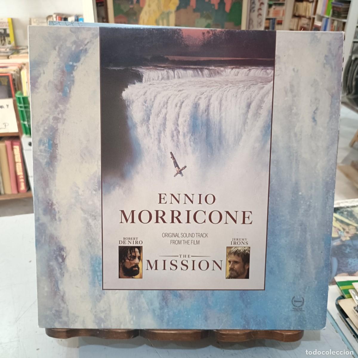 Discos de vinilo: The Mission - Ennio Morricone - Original Sound Track from the film - LP. sello Virgin 1986
