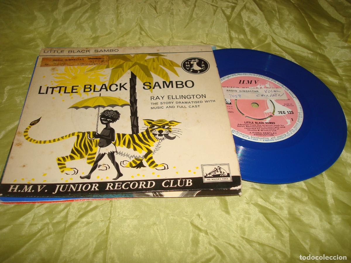 Discos de vinilo: RAY ELLINGTON. LITTLE BLACK SAMBO. VINILO AZUL.HIS MASTER&acute;S VOICE. UK(#)
