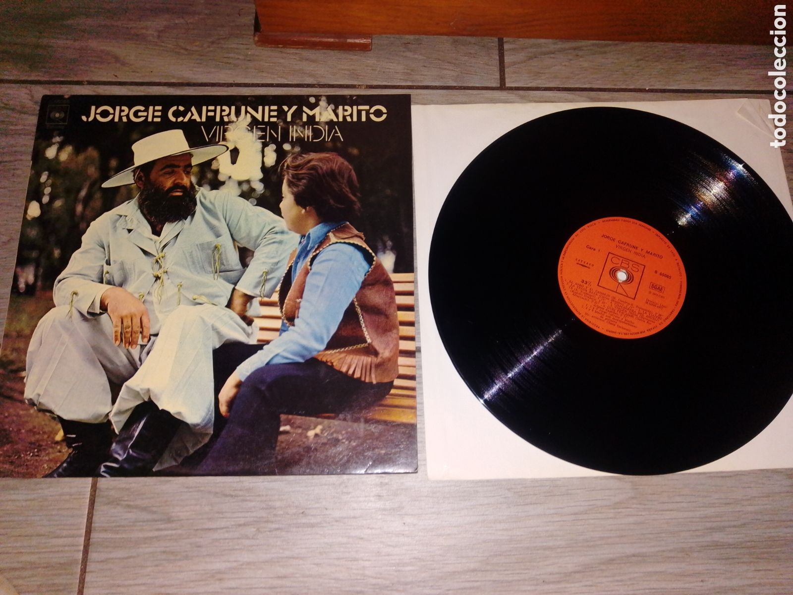 Discos de vinilo: JORGE CAFRUNE Y MARITO - VIRGEN INDIA - SPAIN - CBS - L -