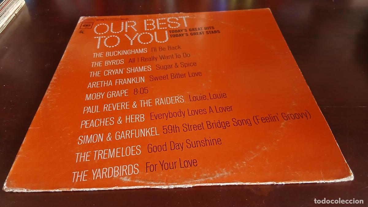 Discos de vinilo: OUR BEST TO YOU - TODAY`S GREAT HITS - LP - USA - 1967
