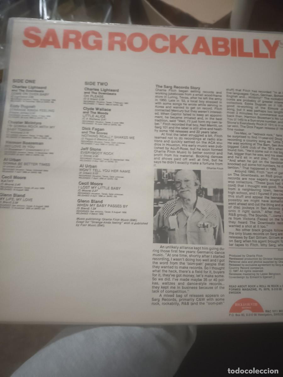 Discos de vinilo: DISCO LP SARG ROCKABILLY - Foto 2