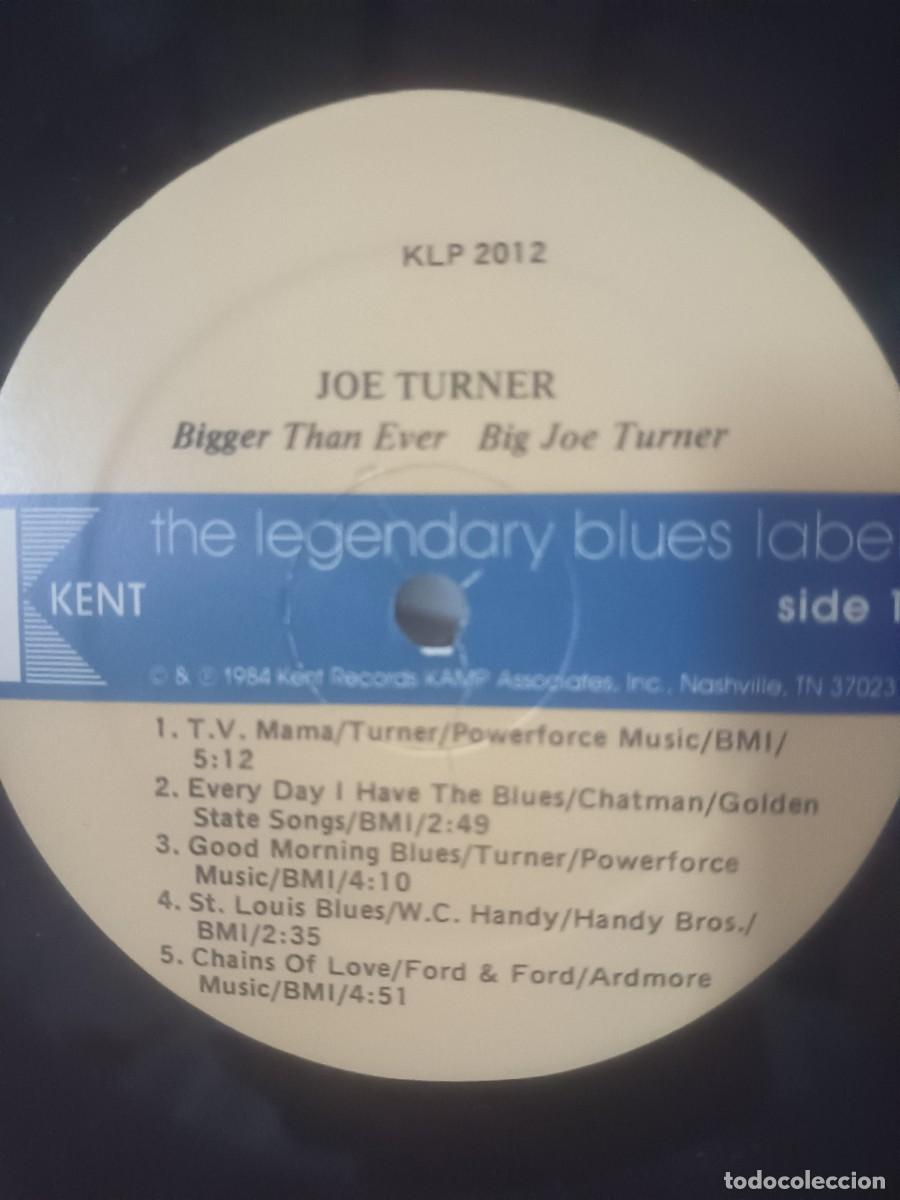 Discos de vinilo: DISCO LP JOE TURNER,( BIGGER THAN EVER) - Foto 3