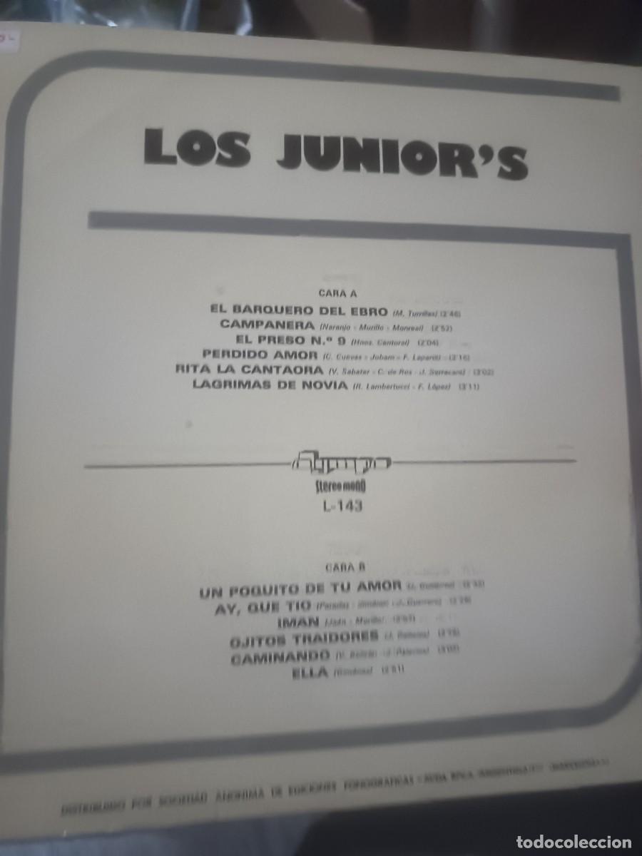 Discos de vinilo: DISCO LP LOS JUNIOR,S - Foto 2