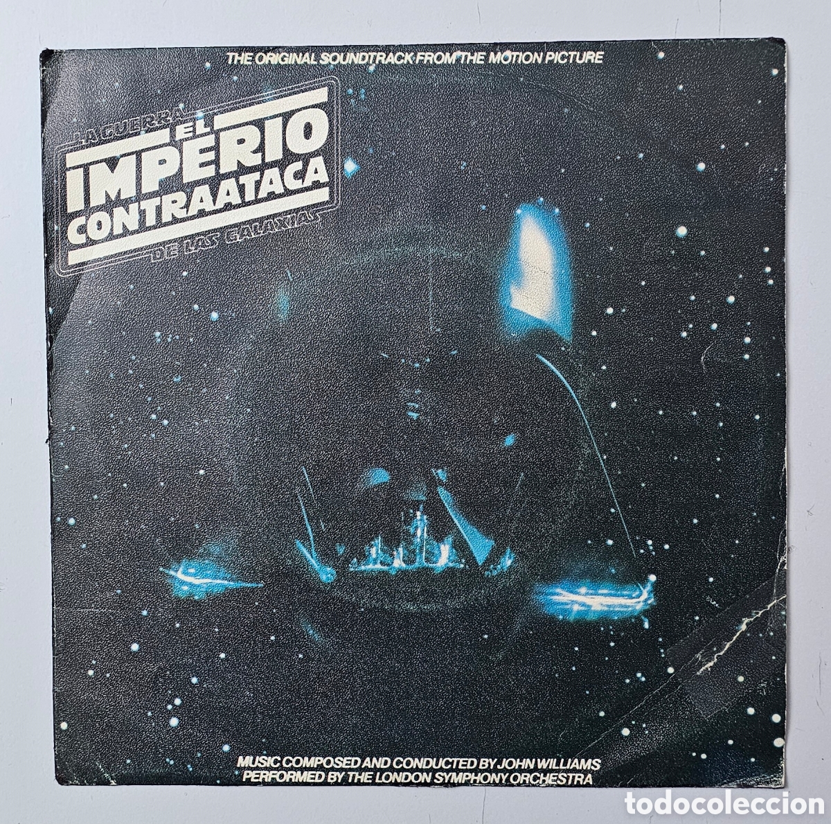 Discos de vinilo: EL IMPERIO CONTRAATACA BSO (Espa&ntilde;a - RSO - 1980) The Empire Strikes Back Star Wars RARO
