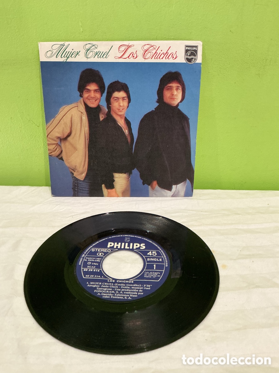 Discos de vinilo: Los Chichos &ndash; Mujer cruel &ndash; Single 1981 - Foto 2