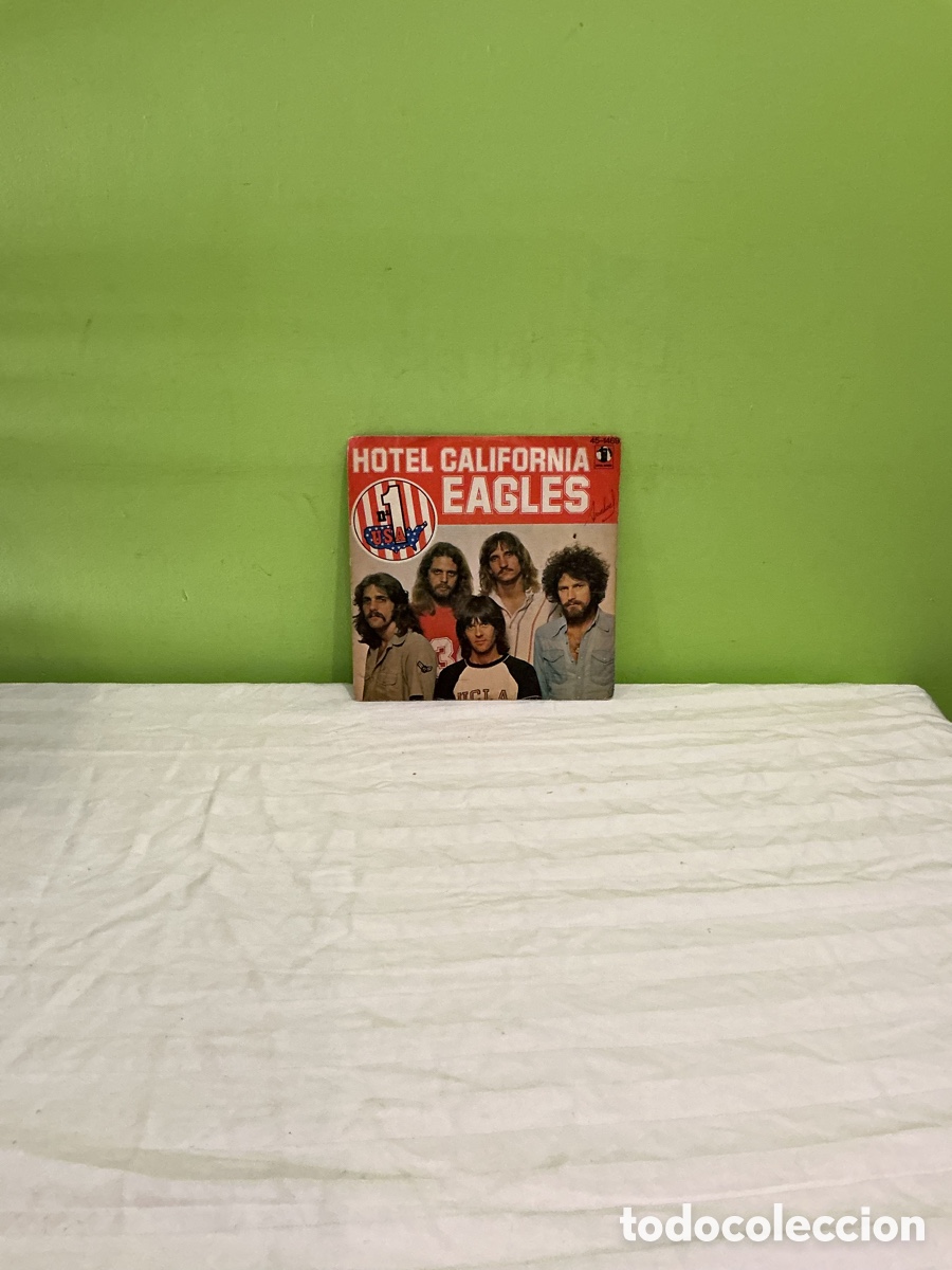 Discos de vinilo: Eagles &ndash; Hotel California &ndash; Single 1977 - Foto 5