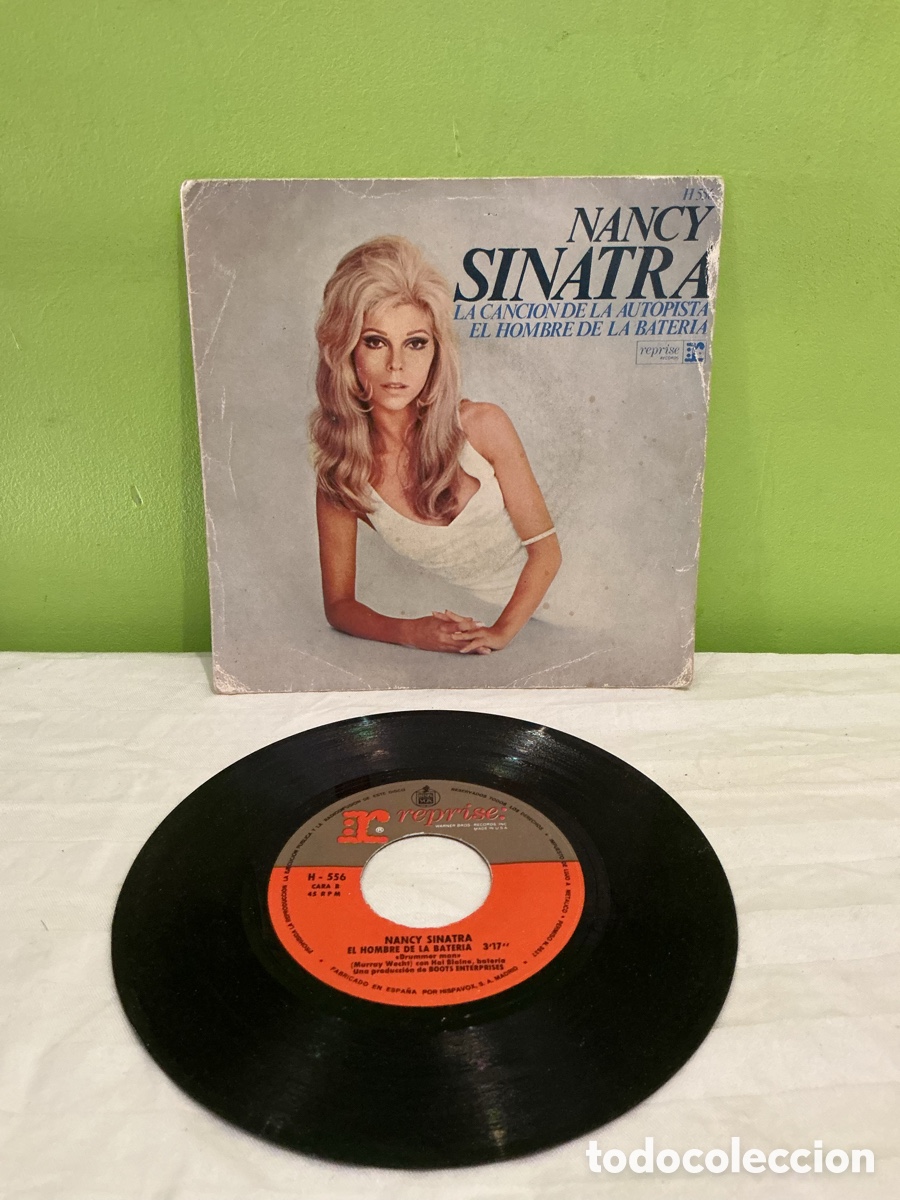 Discos de vinilo: Nancy Sinatra &ndash; La canci&oacute;n de la autopista &ndash; Single 1970 - Foto 2