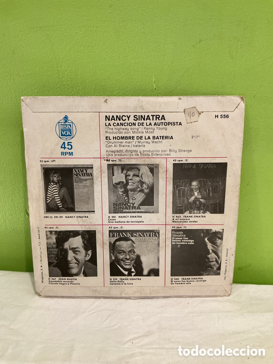 Discos de vinilo: Nancy Sinatra &ndash; La canci&oacute;n de la autopista &ndash; Single 1970 - Foto 6
