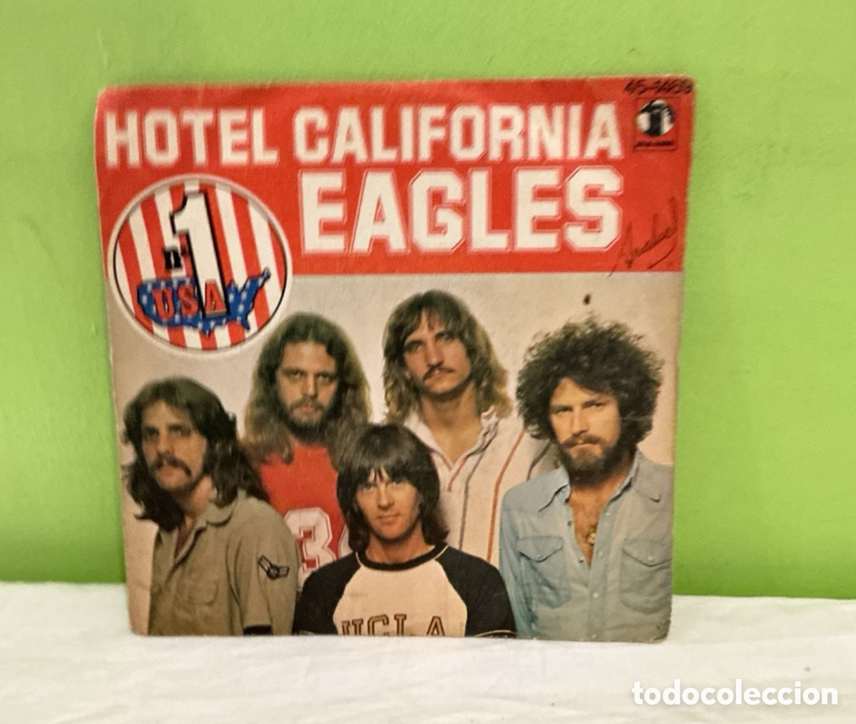 Discos de vinilo: Eagles &ndash; Hotel California &ndash; Single 1977 - Foto 1