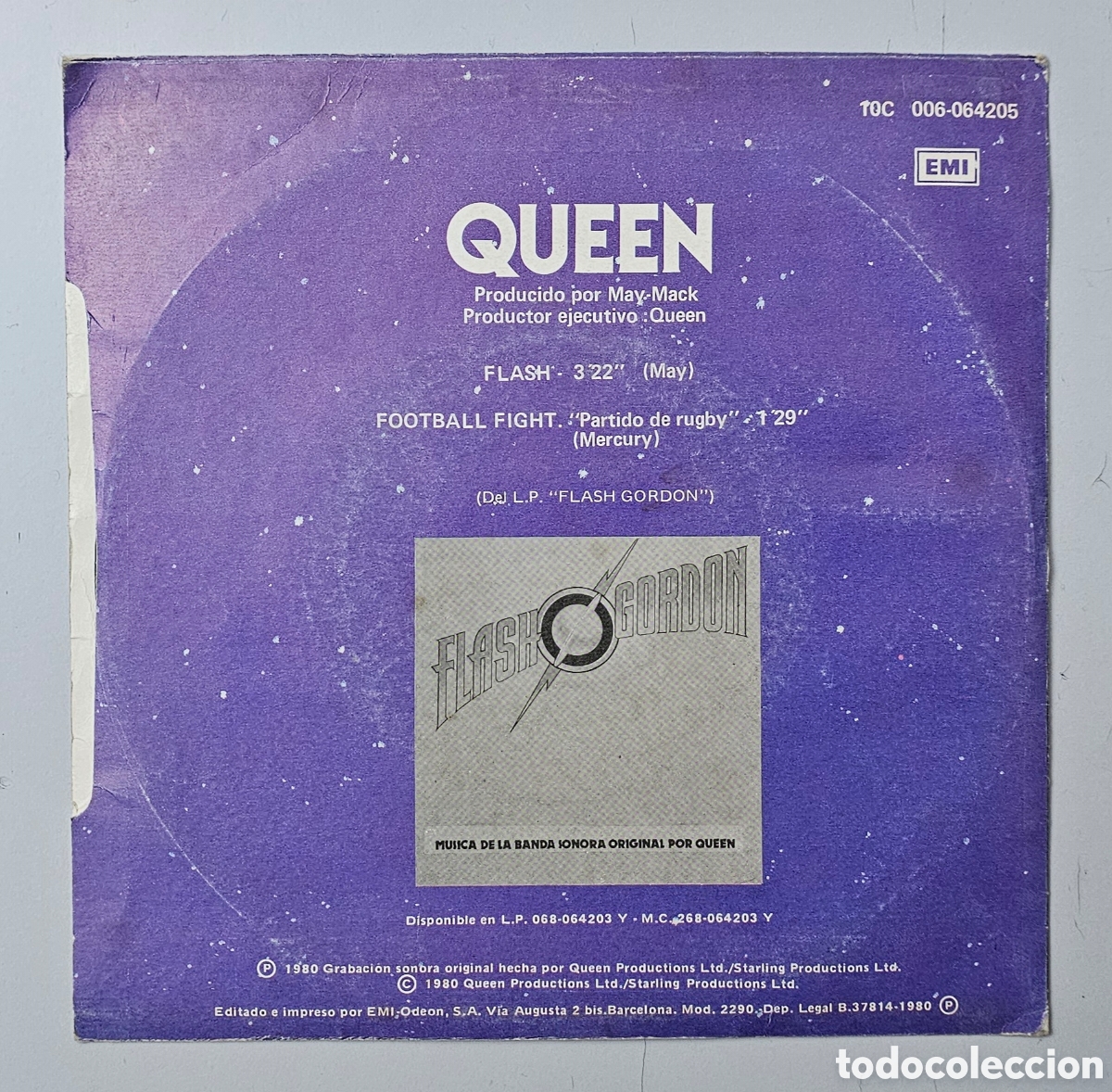 Discos de vinilo: QUEEN - Flash/+1 (Espa&ntilde;a - EMI - 1980) FLASH GORDON BSO Sci-Fi Space War - Foto 4