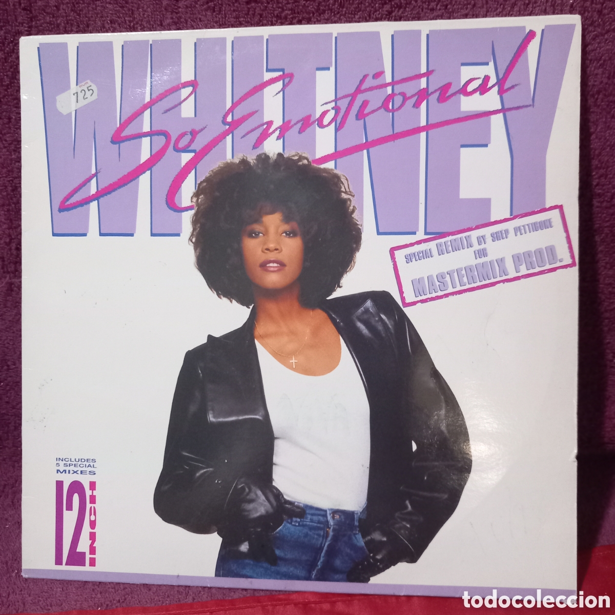 Discos de vinilo: MAXI WHITNEY HOUSTON/SO EMOTIONAL(1987 ARISTA SPAIN)