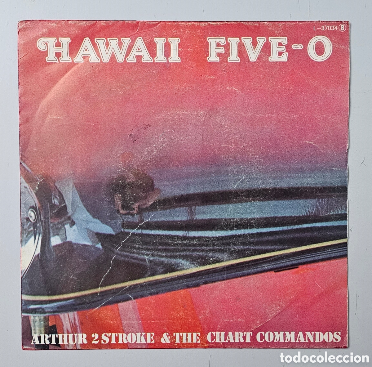 Discos de vinilo: ARTHUR 2 STROKER & THE CHART COMMANDOS - Hawaii Five-0 (Espa&ntilde;a - Logo - 1981) PROMO TV Series
