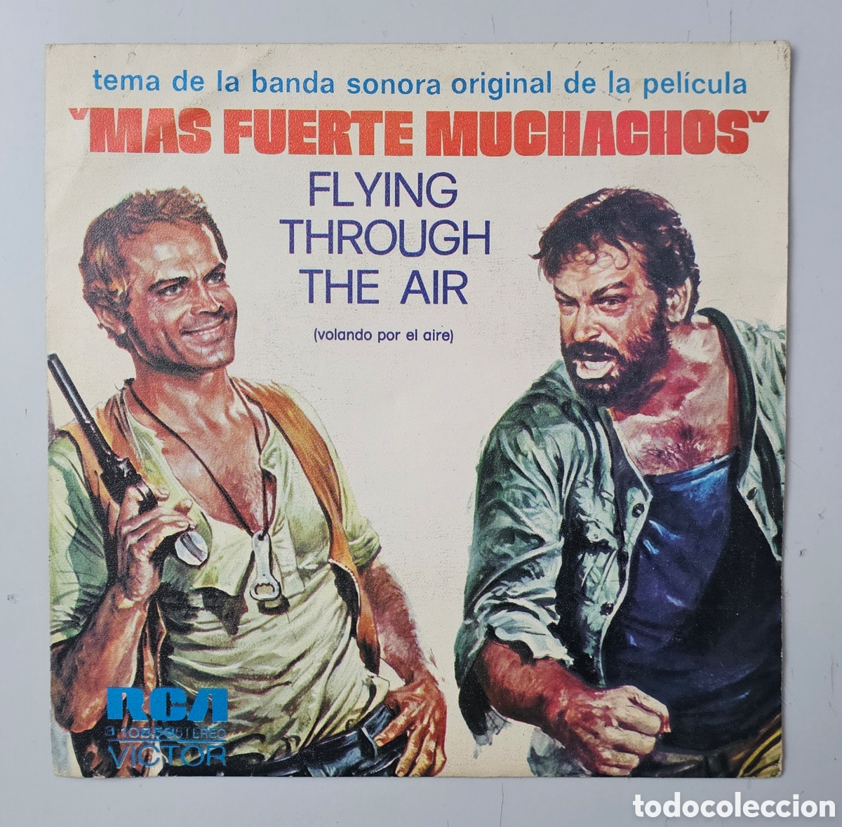 Discos de vinilo: MAS FUERTE MUCHACHOS BSO (Espa&ntilde;a - RCA - 1973) PROMO Hill Spencer Pi&uacute; Forte, Ragazzi