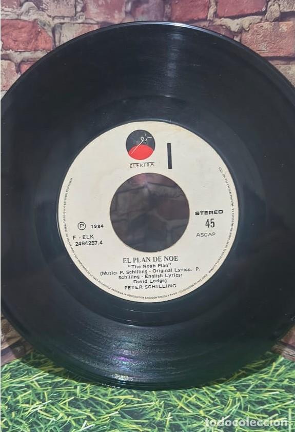 Discos de vinilo: Peter Schilling &rdquo;El Plan de Noe / Error en el Sistema&rdquo; Single edicion Peruana