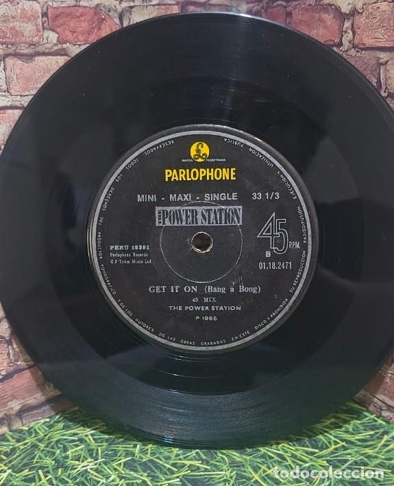 Discos de vinilo: The Power Station &rdquo;Get it On&rdquo; Single edicion peruana - Foto 2