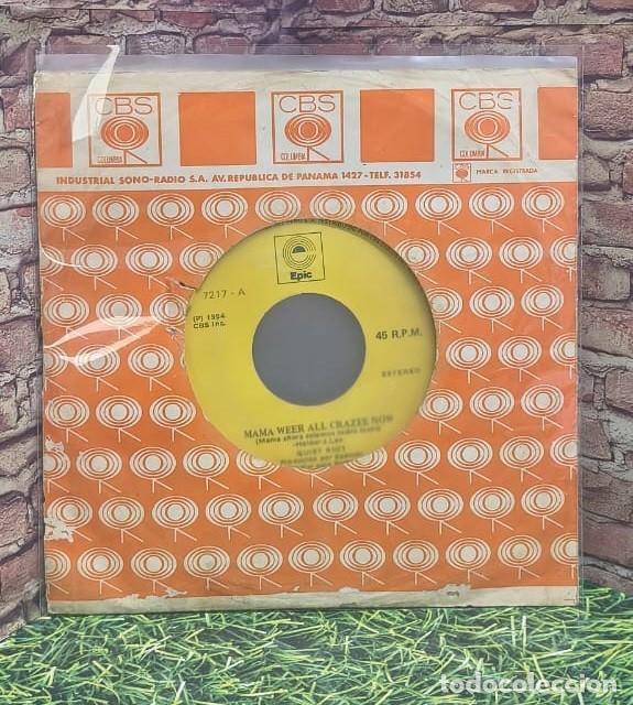 Discos de vinilo: Quiet Riot &rdquo;Mama Weer all Crazee Now / Bad Boy&rdquo; single edicion peruana