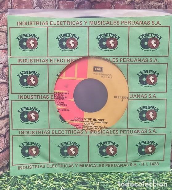 Discos de vinilo: Queen &rdquo;Don&acute;t Stop me Now&rdquo; Single edicion peruana - Foto 1