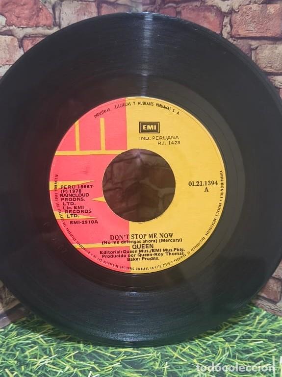 Discos de vinilo: Queen &rdquo;Don&acute;t Stop me Now&rdquo; Single edicion peruana - Foto 3
