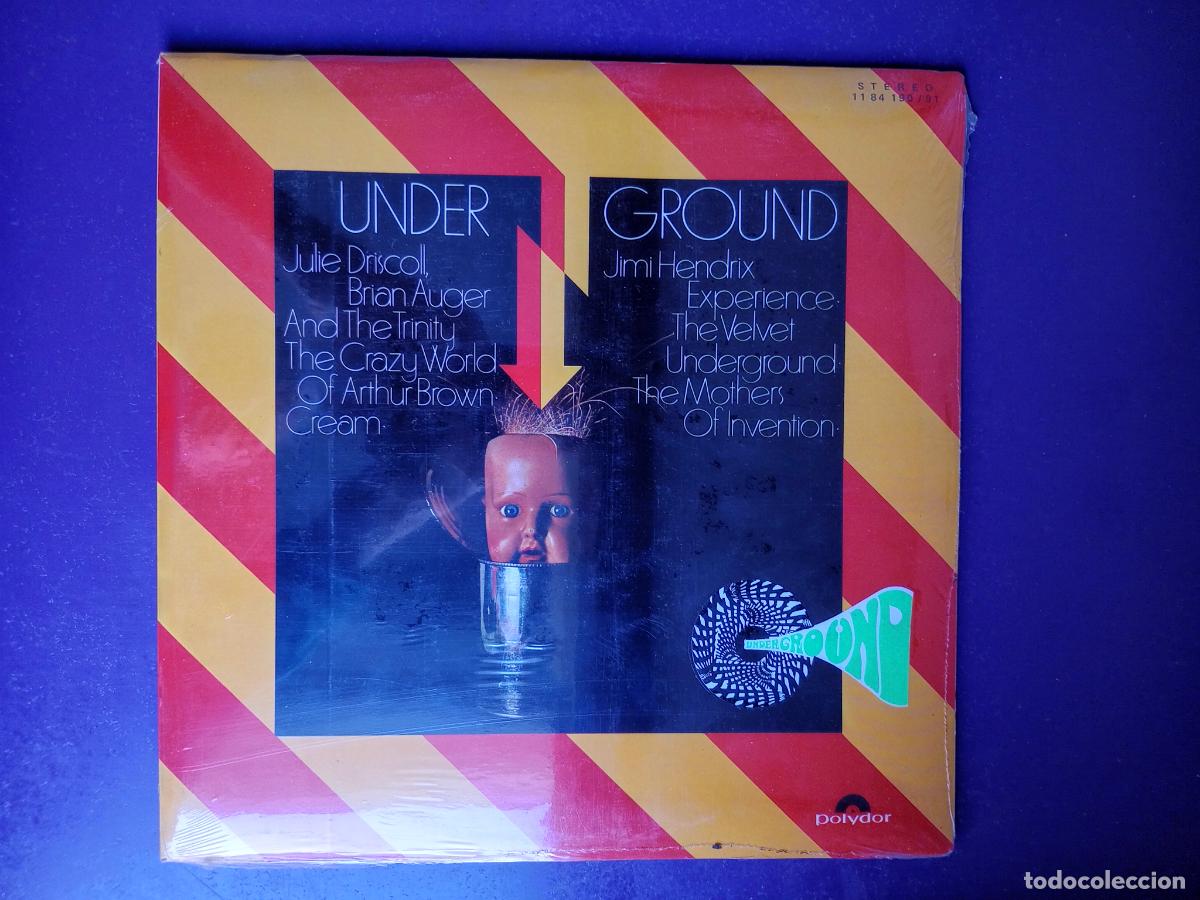 Discos de vinilo: Underground - DOBLE LP POLYDOR 1969 - VELVET UNDERGROUND, HENDRIX, ZAPPA, CREAM, ARTHUR BROWN, ETC