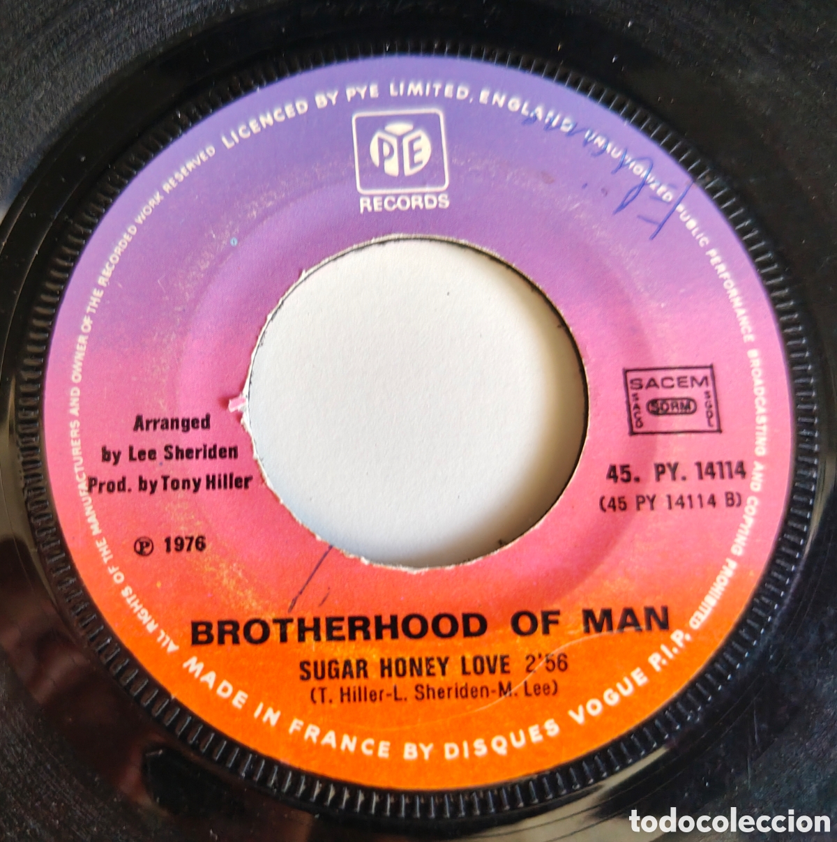 Discos de vinilo: BROTHERHOOD OF MAN - My sweet Rosalie (1976) disco de vinilo single