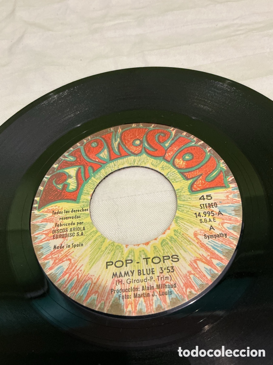 Discos de vinilo: Pop-Tops &ndash; Mamy Blue &ndash; Single Explosi&oacute;n 1971 - Foto 5