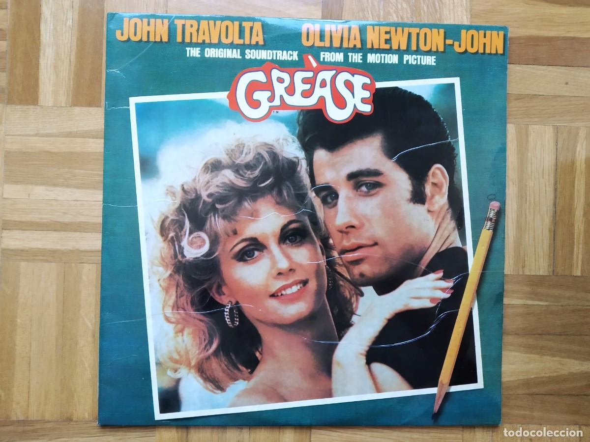 Vinyl records: 2 LP GREASE JOHN TRAVOLTA OLIVIA NEWTON JOHN BSO BANDA SONORA ORIGINAL 1978 VER FOTOS