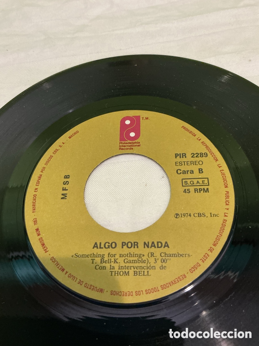 Discos de vinilo: MFSB &ndash; El sonido de Filadelfia &ndash; Single, 1974 - Foto 4