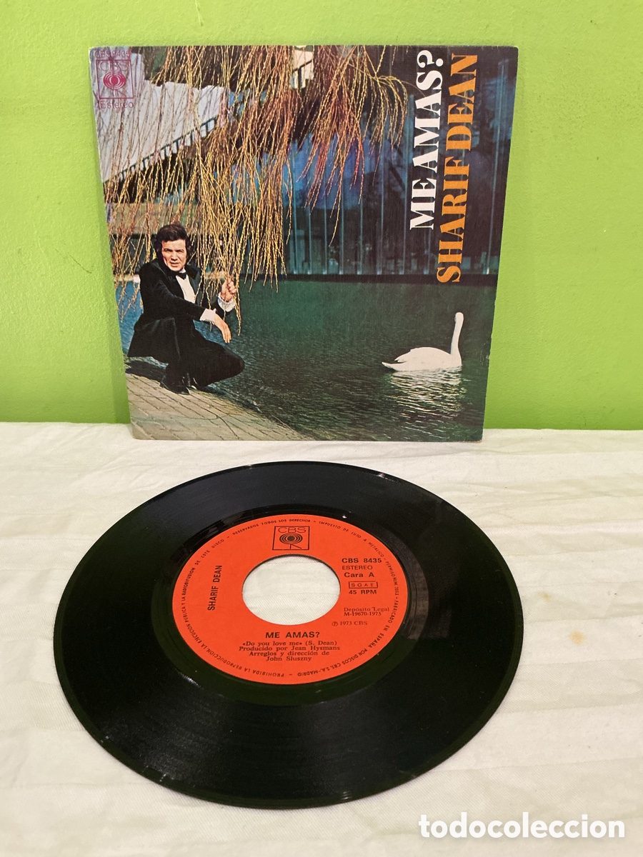 Discos de vinilo: Sharif Dean &ndash; &iquest;Me amas? &ndash; Single espa&ntilde;ol, 1973 - Foto 4