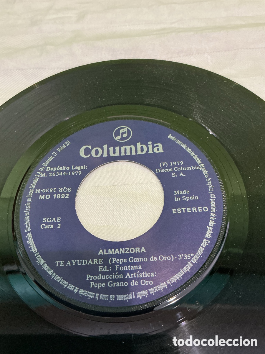 Discos de vinilo: Almanzora &ndash; Mu&ntilde;eca de ojos oscuros &ndash; Single, 1979 - Foto 5