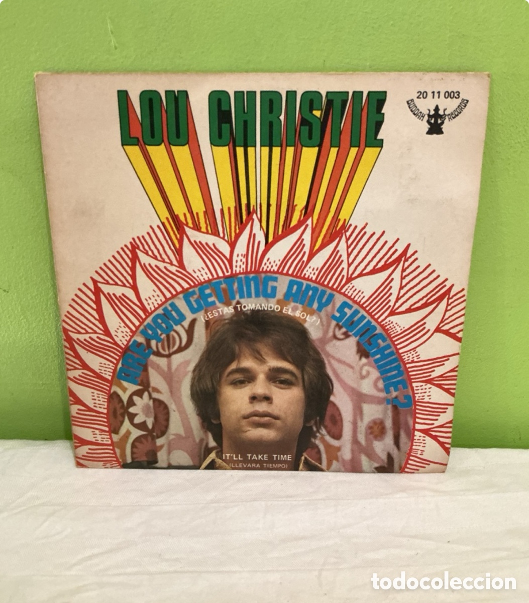 Disques de vinyle: Lou Christie &ndash; Are You Getting Any Sunshine? &ndash; Single, 1970