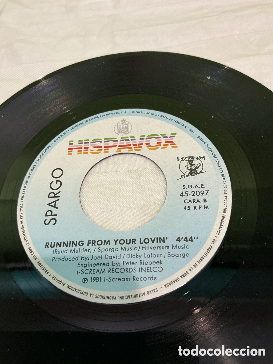 Discos de vinilo: Spargo &ndash; One Night Affair &ndash; Single, 1981 - Foto 5