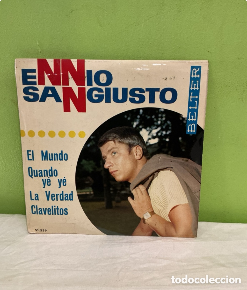 Disques de vinyle: Ennio Sangiusto &ndash; El mundo &ndash; EP, 1965