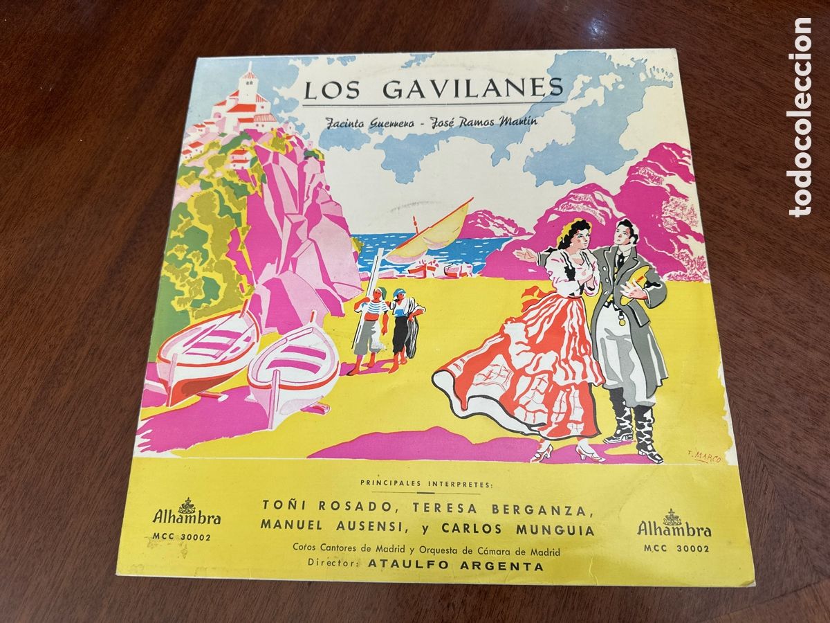 Discos de vinilo: ZARZUELA LOS GAVILANES - GUERRERO - JOSE RAMOS MARTIN - LP ALHAMBRA