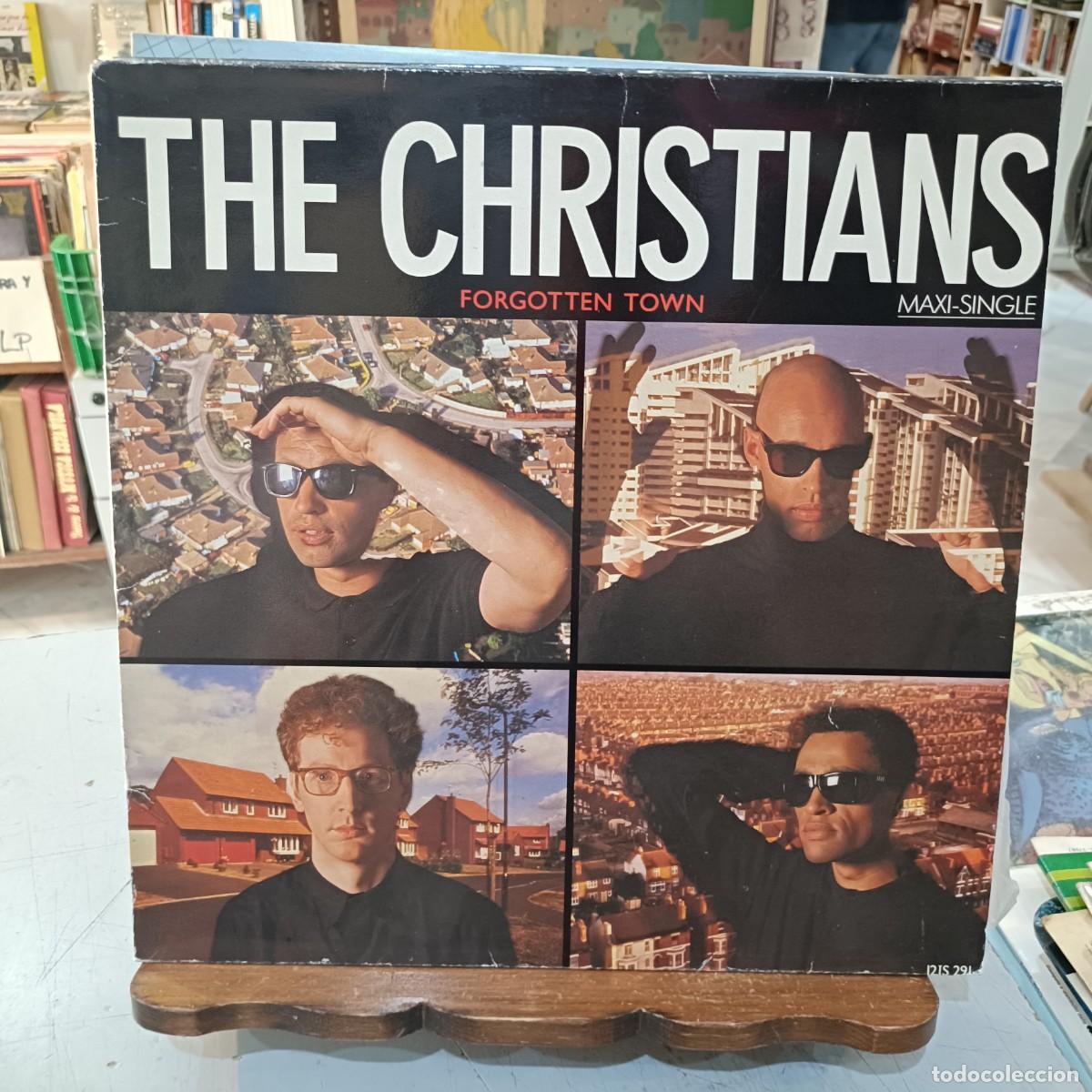 Discos de vinilo: The Christians - Forgotten Town - Maxi Single sello Island 1987