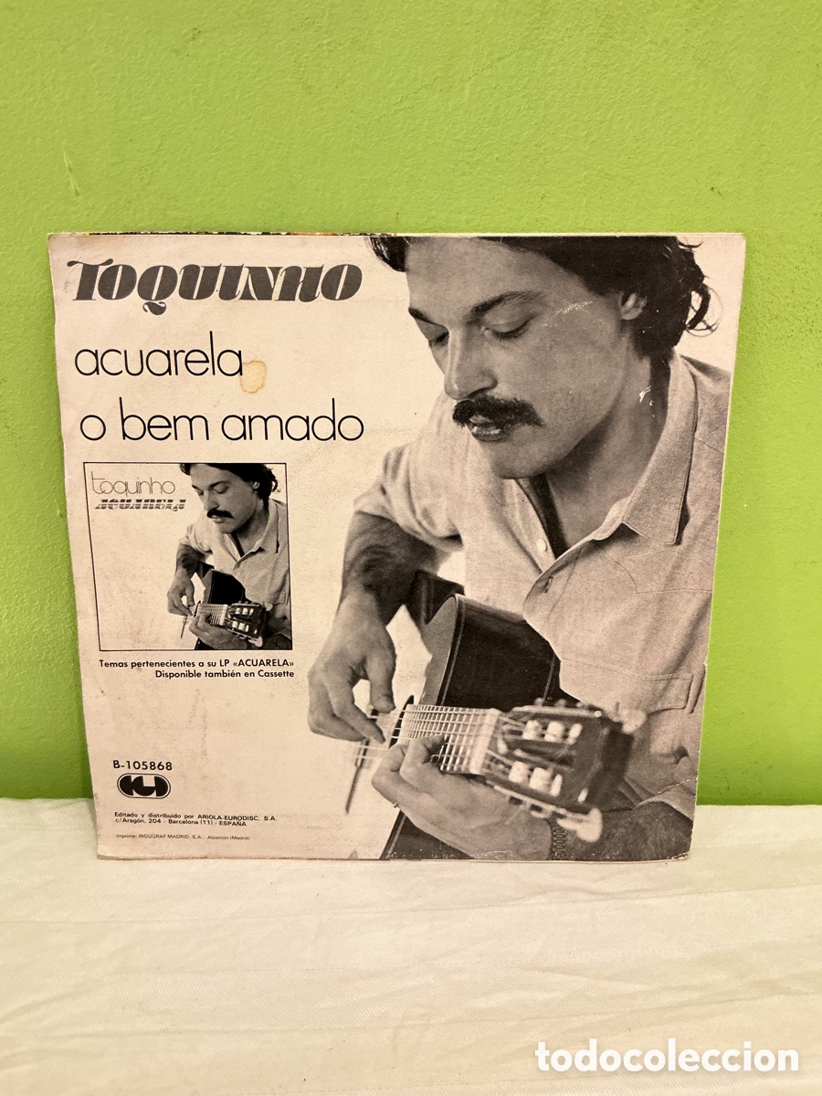 Discos de vinilo: Toquinho &ndash; Acuarela &ndash; Single, 1983 - Foto 7