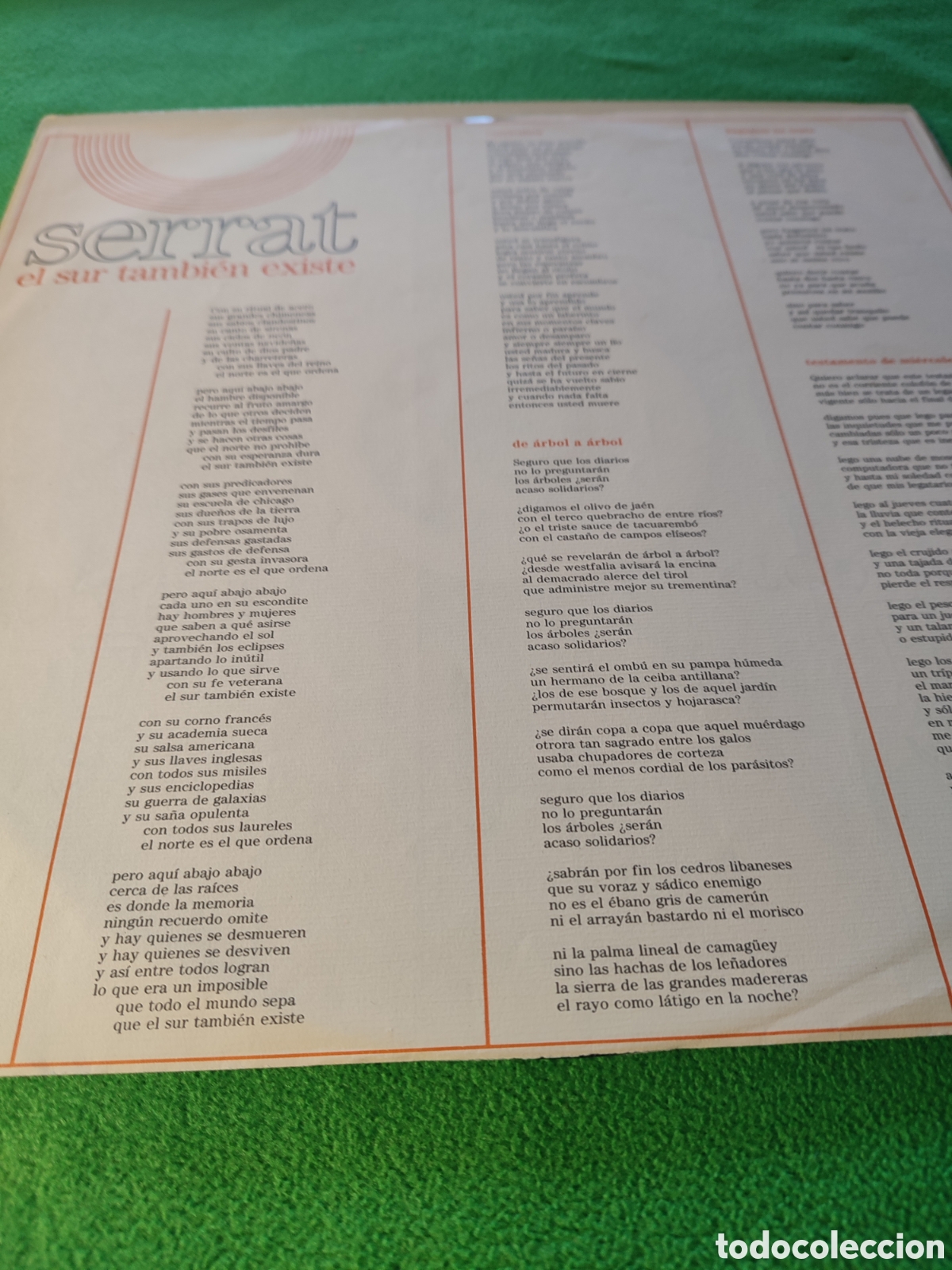 Discos de vinilo: Joan Manuel Serrat - El sur tambi&eacute;n existe - Foto 2