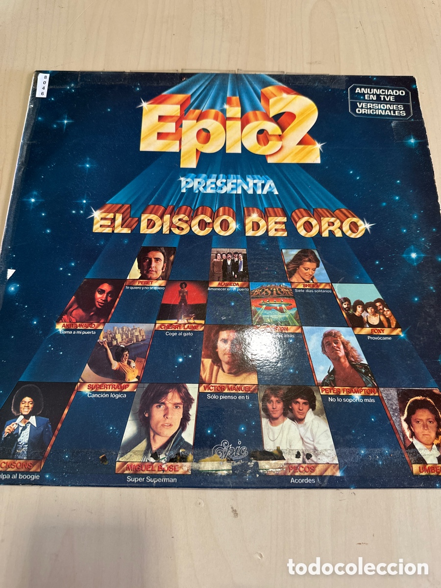 Discos de vinilo: VIN8046 epic 2 presenta el disco de oro vinilo segunda mano