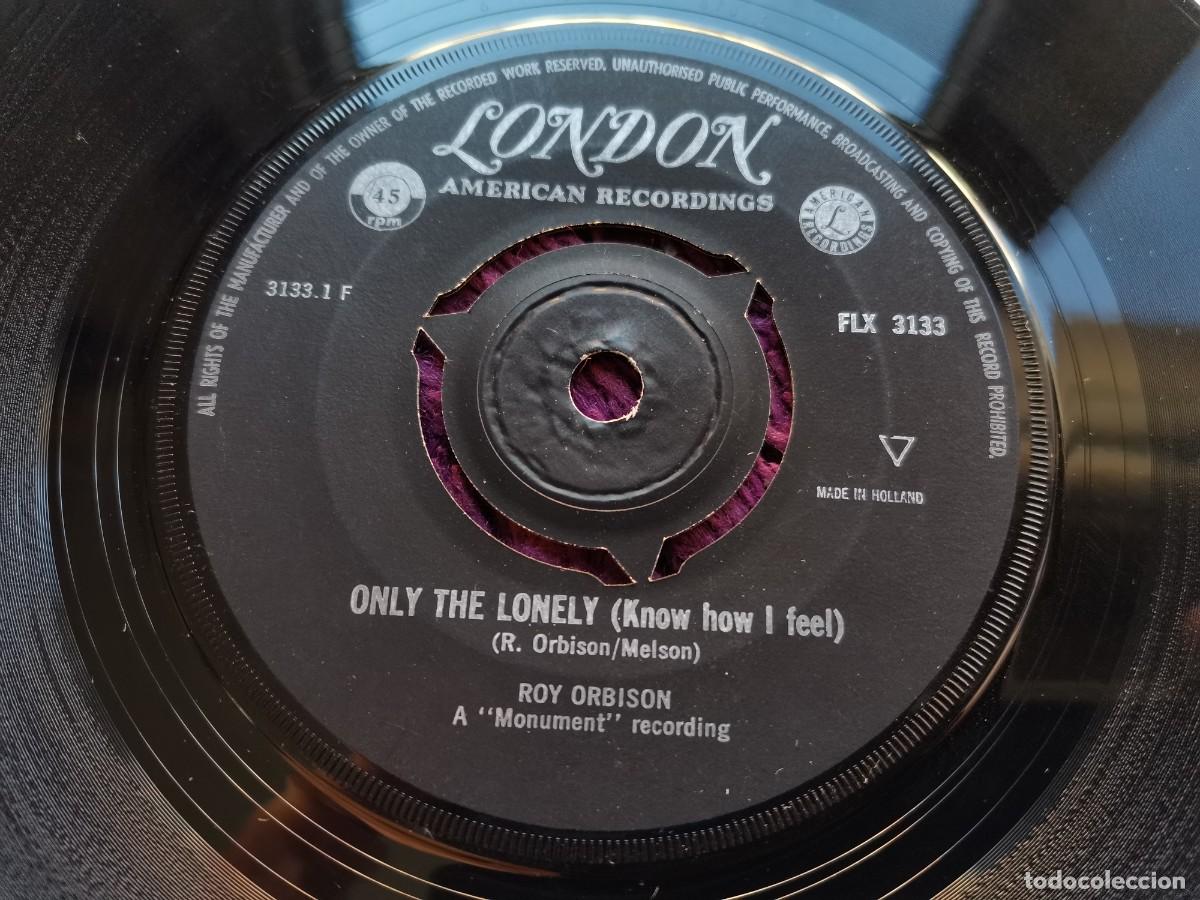 Discos de vinilo: Roy Orbison &ndash; Only The Lonely (Know How I Feel) Vinilo 7&rdquo; Single 1964 Netherlands FLX 3133