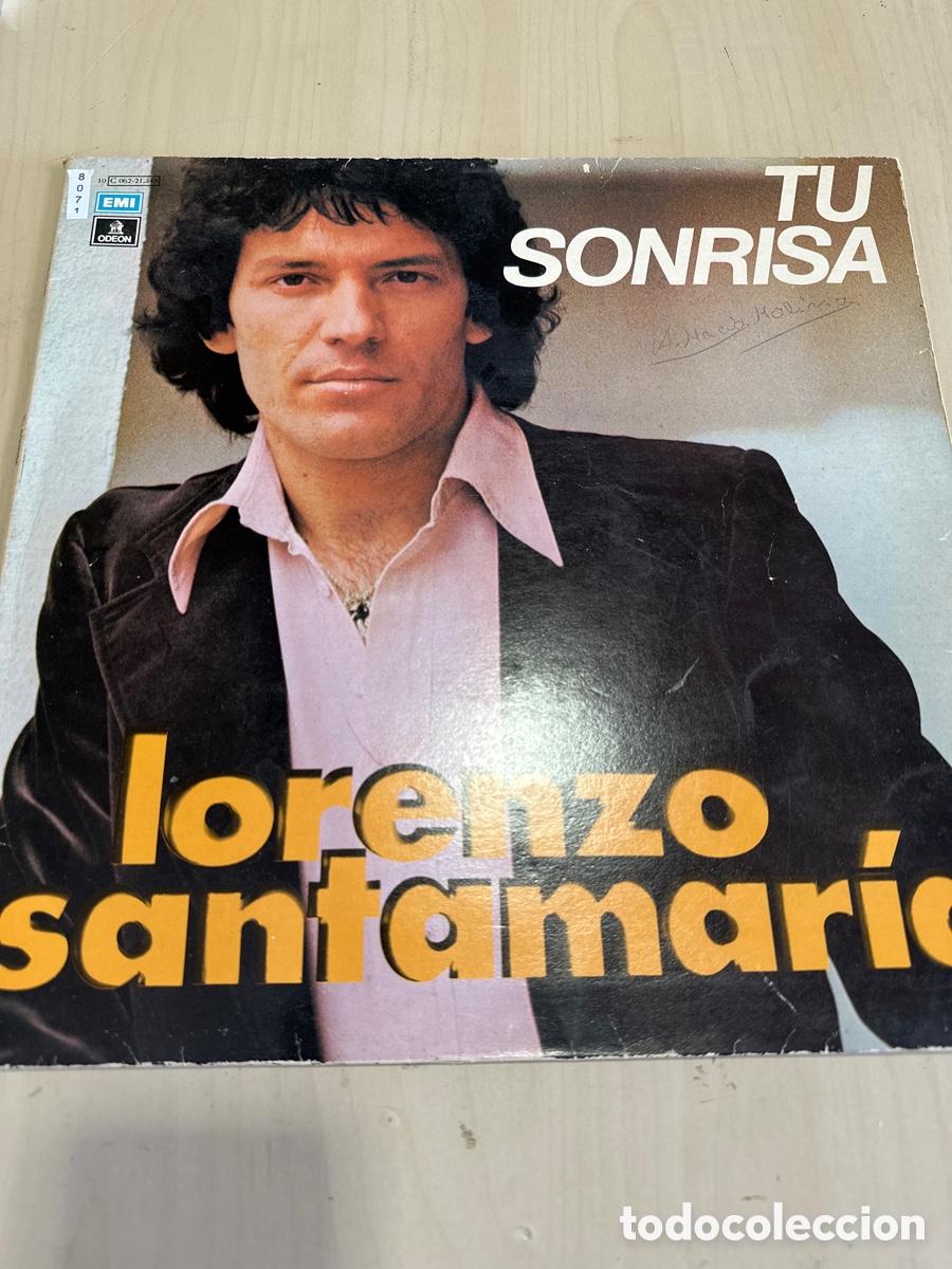 Discos de vinilo: VIN8071 tu sonrisa Lorenzo Santamar&iacute;a vinilo segunda mano