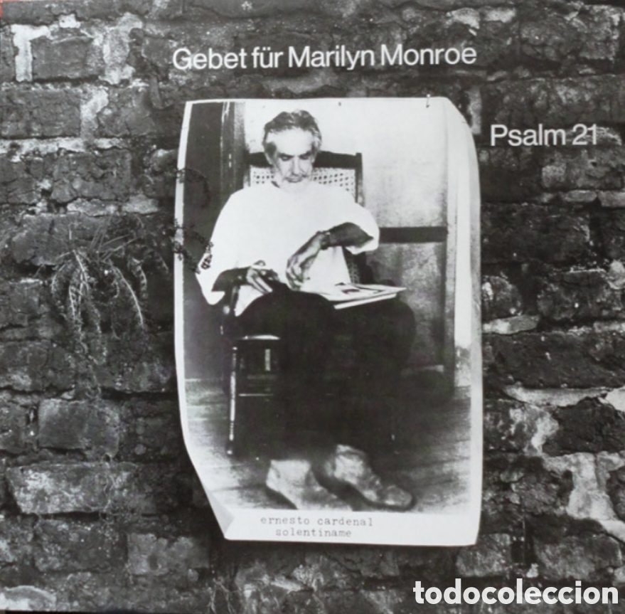Discos de vinilo: MAXI ERNESTO CARDENAL - Gebet Fur Marilyn Monroe Psalm 21 - Peter Janssens 1972 - ALEMANIA (NM/NM)