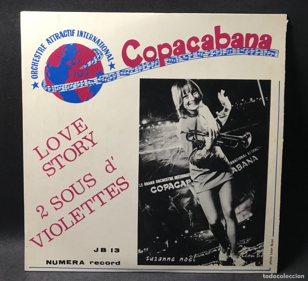 Discos de vinilo: Orchestre Attractif International Copacabana- Love Story - Single, 7&rdquo; - Numera Records JB 13 - 1971