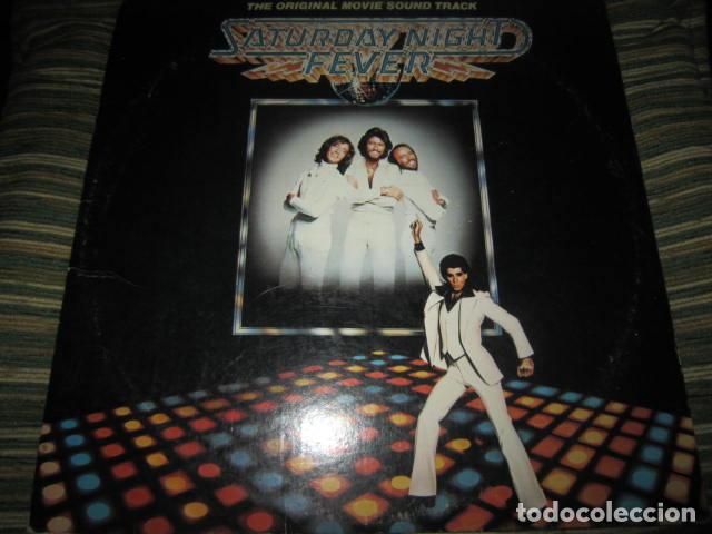 Discos de vinilo: SATURDAY NIGHT FEVER B.S.O. LP - ORIGINAL U.S.A. - R.S.O. 1977 - GATEFOLD + INNERS SOLO DISCO 1