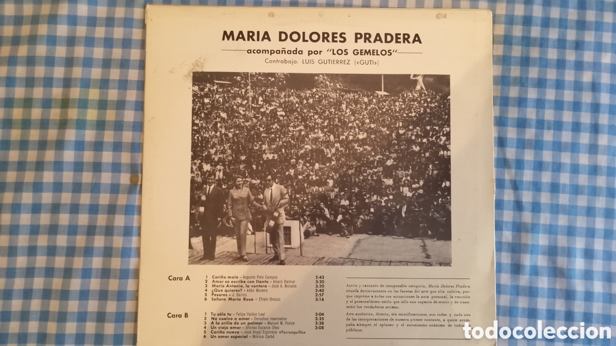 Discos de vinilo: Vinilo mar&iacute;a dolores pradera - Foto 2