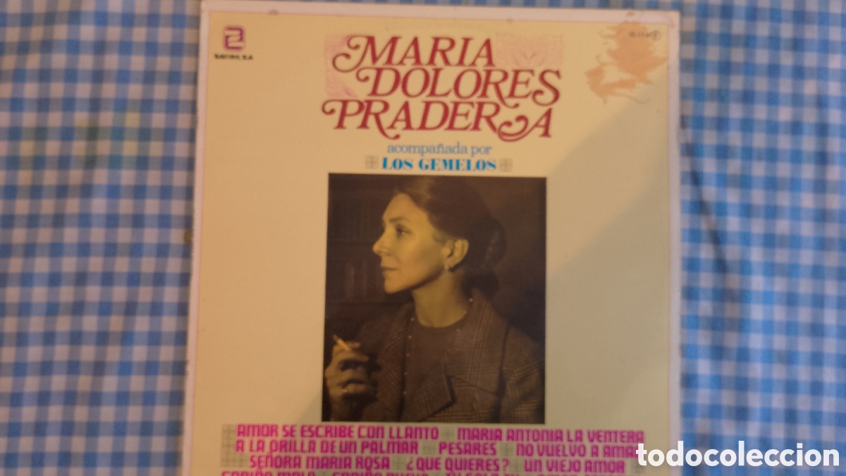 Discos de vinilo: Vinilo mar&iacute;a dolores pradera